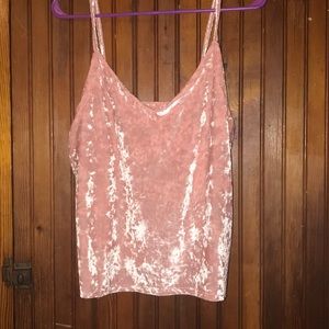 Pink Velvet Tanktop